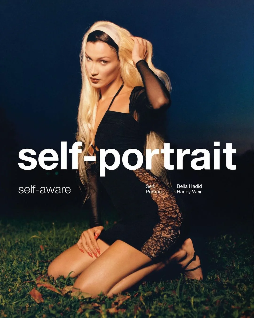 Bella Hadid in Self-Portrait's Sp 2022 Campaign, by Harley